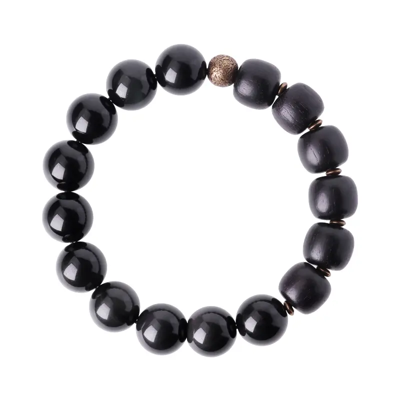 Tiger's Eye and Ebony Bracelet Grounded Courage Jewelry (5) Tiger's Eye and Ebony Bracelet Grounded Courage Jewelry