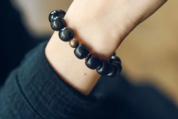 Tiger's Eye and Ebony Bracelet | Grounded Courage Jewelry 7 - Buddha Bodhis Tiger's Eye and Ebony Bracelet Grounded Courage Jewelry