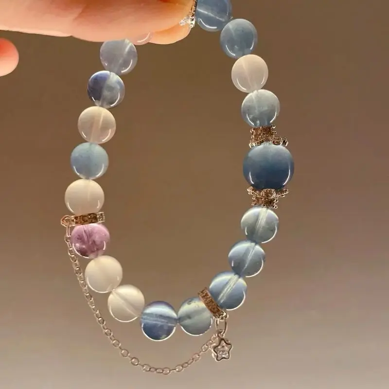 Retro-Chic Obsidian Bracelet — A Guardian of Peace and Courage 1 - Buddha Bodhis Wearing Amethyst Bracelet on Left Hand for Peace