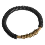 Wire-Wrapped Ebony Bracelet | Grounding Artisan Jewelry 4 - Buddha Bodhis Wire-Wrapped Ebony Bracelet Grounding Artisan Jewelry