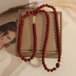 Handcrafted Natural Red Cinnabar Ruyi Mala Bracelet | Manifestation & Protection 3 - Buddha Bodhis Cinnabar Ruyi Bracelet - Protection & Success Amulet