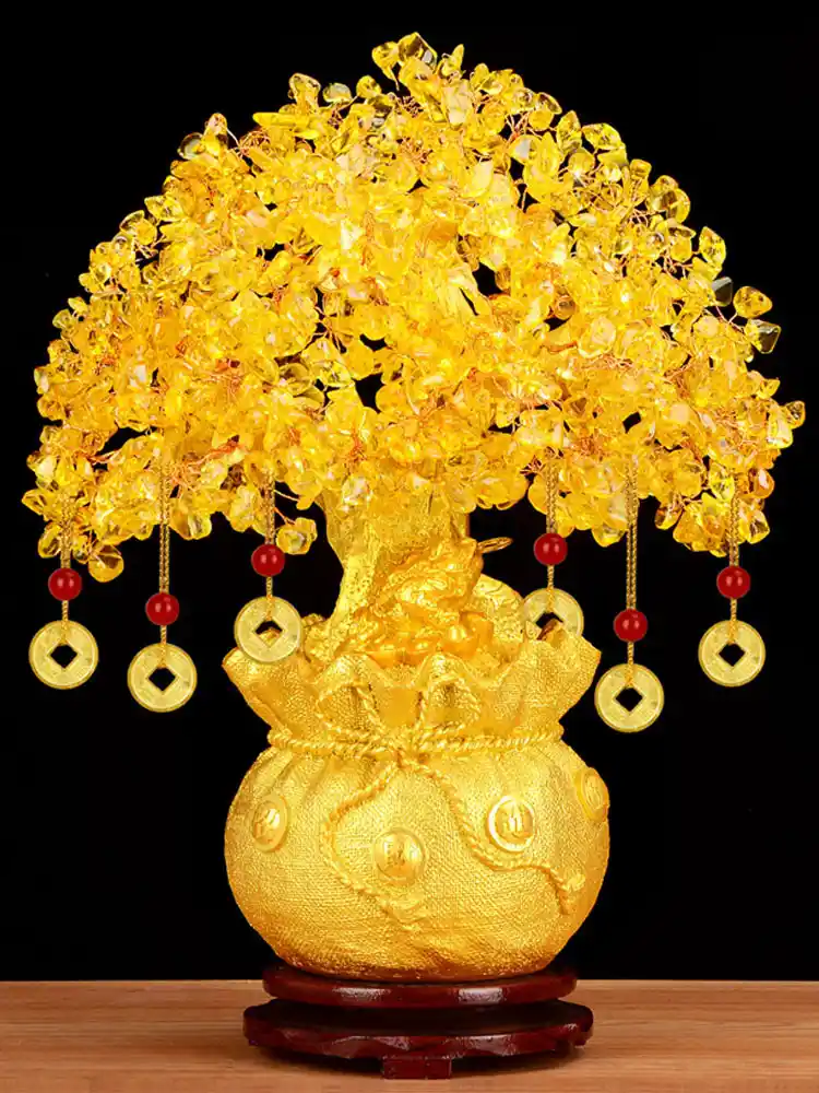 Citrine & Artisan Brass Bracelet | Prosperity & Unique Style 1 - Buddha Bodhis Feng shui office decor gifts for men success