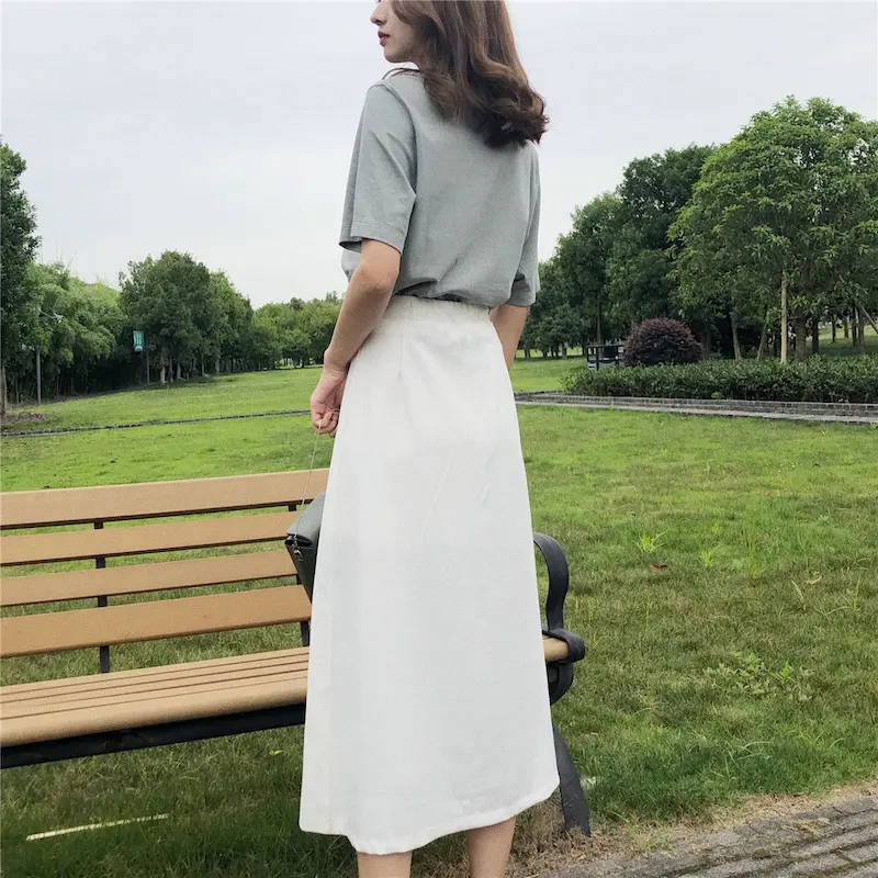 - Buddha Bodhis Flowy white organic cotton boho meditation dress for women