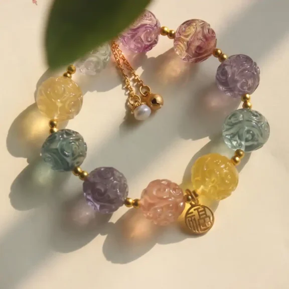 Fluorite Bracelet: A Guide to Its Meaning, Healing Properties, and Uses - Buddha Bodhis Fluorite Bracelet A Guide to Its Meaning, Healing Properties, and Uses