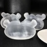 Natural Moroccan Selenite Ox Bowl | Crystal Cleansing & Charging Plate 1 - Buddha Bodhis Natural Moroccan Selenite Ox Bowl Crystal Cleansing & Charging Plate