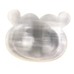 Natural Moroccan Selenite Ox Bowl | Crystal Cleansing & Charging Plate 4 - Buddha Bodhis Natural Moroccan Selenite Ox Bowl Crystal Cleansing & Charging Plate