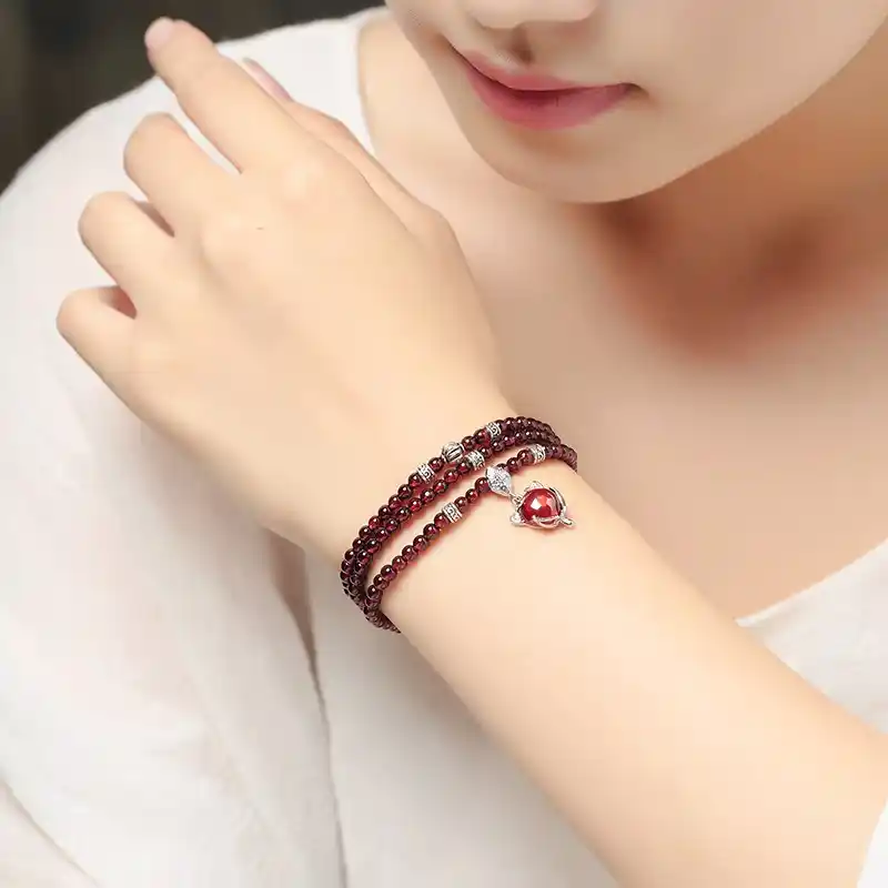 1 - Buddha Bodhis Red Garnet jewelry for passion and intimacy