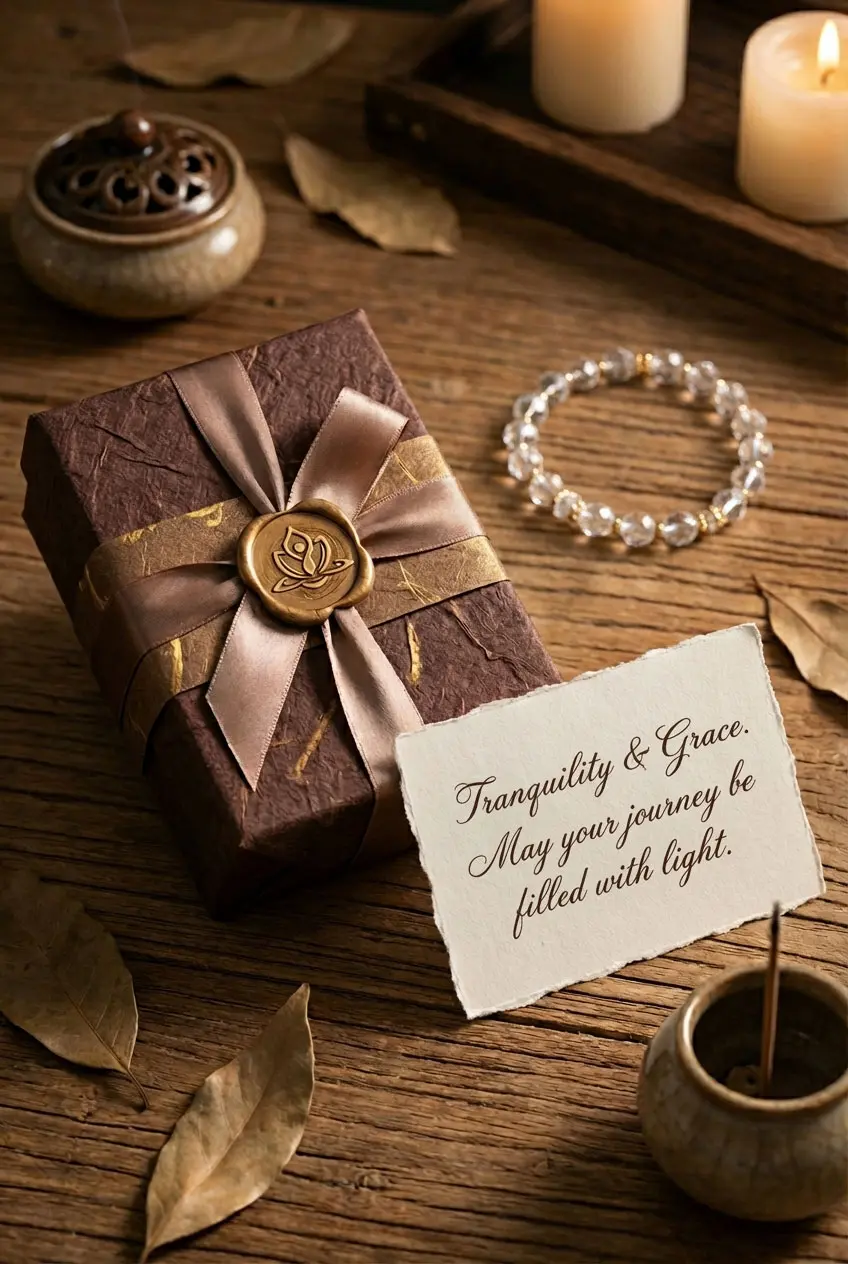 Carved Ebony Yellow Jade Bracelet | Wabi Sabi Spiral - Buddha Bodhis Spiritual jewelry gift box with meaning card