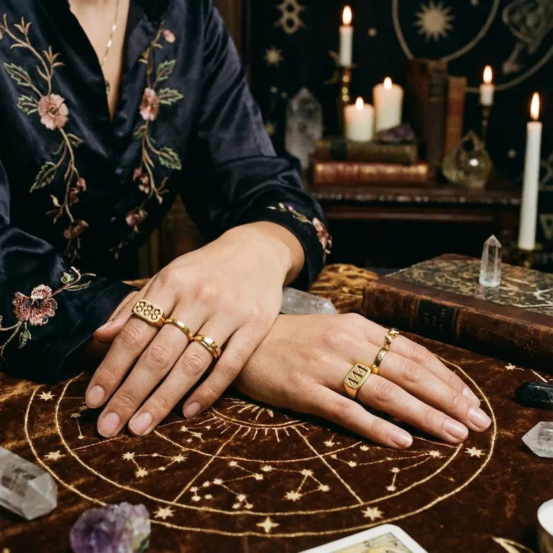 1 - Buddha Bodhis Stacking 888 and 444 rings for abundance and protection