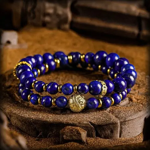 The Lapis Lazuli Bracelet: Its Spiritual Meaning, Benefits, and How to Wear It 1 - Buddha Bodhis The Lapis Lazuli Bracelet Its Spiritual Meaning, Benefits, and How to Wear It