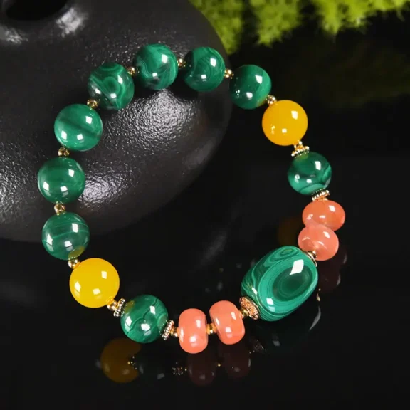 The Spiritual Meaning of a Malachite Bracelet: How and Why to Wear It for Transformation - Buddha Bodhis The Spiritual Meaning of a Malachite Bracelet How and Why to Wear It for Transformation
