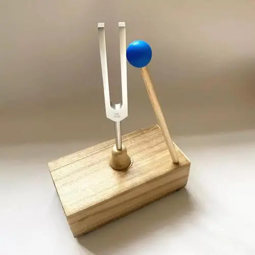 Hollow Iron Art Vintage Candle Holder | Zen Serenity Home Decor 1 - Buddha Bodhis Using 528hz tuning fork for energy healing practice