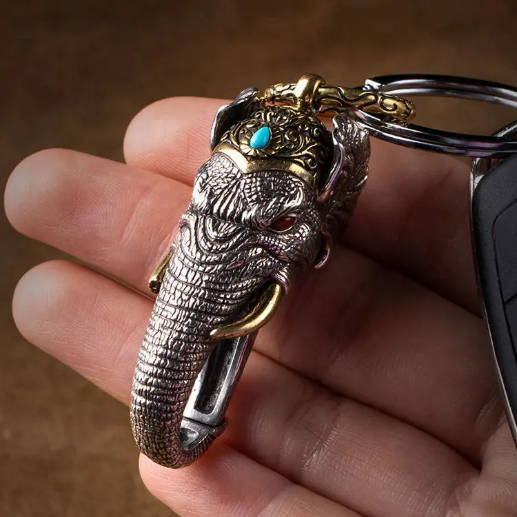 Natural Red Cinnabar God of Wealth Phone Charm | White Agate & Mantra Amulet 1 - Buddha Bodhis Wooden Ganesh keychain for travel safety