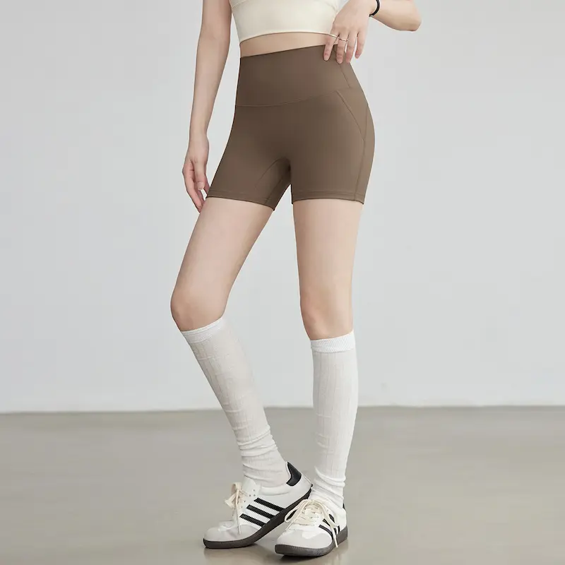 1 - Buddha Bodhis Styling yoga shorts with crystal anklets