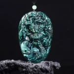 88g Heavyweight Natural Jadeite Dragon Pendant | 3D High-Relief Amulet for Success - Buddha Bodhis 88g Heavyweight Natural Jadeite Dragon Pendant 3D High-Relief Amulet for Success