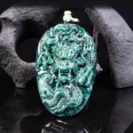 88g Heavyweight Natural Jadeite Dragon Pendant | 3D High-Relief Amulet for Success 3 - Buddha Bodhis 88g Heavyweight Natural Jadeite Dragon Pendant 3D High-Relief Amulet for Success