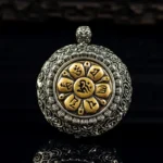 Blue Aura Jadeite Buddha & Demon Pendant - Spinning Mantra 3 - Buddha Bodhis Blue Aura Jadeite Buddha & Demon Pendant - Spinning Mantra