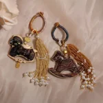 Handcrafted Embroidered Rocking Horse Charm | Pearl Tassel Amulet for 2026 Success 2 - Buddha Bodhis Handcrafted Embroidered Rocking Horse Charm Pearl Tassel Amulet for 2026 Success