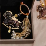 Handcrafted Embroidered Rocking Horse Charm | Pearl Tassel Amulet for 2026 Success 4 - Buddha Bodhis Handcrafted Embroidered Rocking Horse Charm Pearl Tassel Amulet for 2026 Success