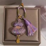 Handcrafted Embroidered Wu Lou Gourd Charm | Feng Shui Tassel for Health & Abundance 1 - Buddha Bodhis Handcrafted Embroidered Wu Lou Gourd Charm Feng Shui Tassel for Health & Abundance