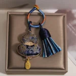 Handcrafted Embroidered Wu Lou Gourd Charm | Feng Shui Tassel for Health & Abundance 5 - Buddha Bodhis Handcrafted Embroidered Wu Lou Gourd Charm Feng Shui Tassel for Health & Abundance