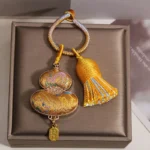 Handcrafted Embroidered Wu Lou Gourd Charm | Feng Shui Tassel for Health & Abundance 4 - Buddha Bodhis Handcrafted Embroidered Wu Lou Gourd Charm Feng Shui Tassel for Health & Abundance