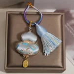 Handcrafted Embroidered Wu Lou Gourd Charm | Feng Shui Tassel for Health & Abundance 3 - Buddha Bodhis Handcrafted Embroidered Wu Lou Gourd Charm Feng Shui Tassel for Health & Abundance