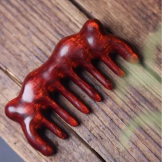 Home 73 - Buddha Bodhis Handcrafted Indonesian Rosewood Cat Ear Comb | Scalp Gua Sha & Meridian Massage Tool