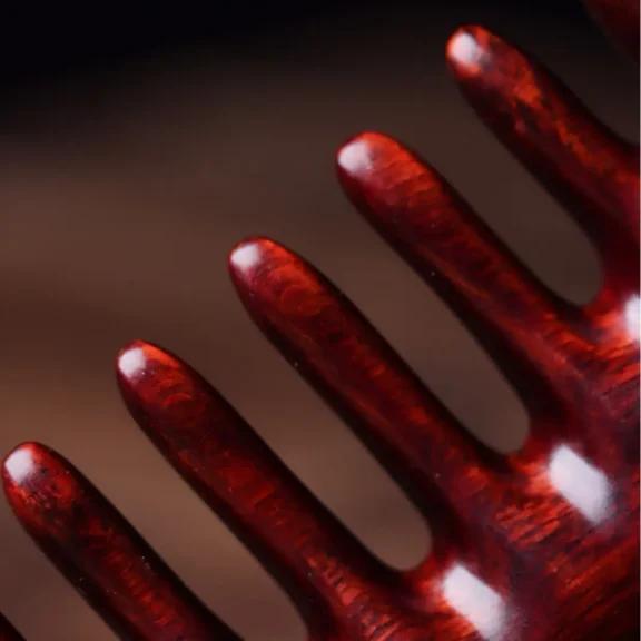 Handcrafted Indonesian Rosewood Cat Ear Comb | Scalp Gua Sha & Meridian Massage Tool 6 - Buddha Bodhis Handcrafted Indonesian Rosewood Cat Ear Comb | Scalp Gua Sha & Meridian Massage Tool