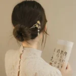 Handcrafted Lily of the Valley Metal Hairpin | Floral Hair Stick for Happiness & Grace 3 - Buddha Bodhis Handcrafted Lily of the Valley Metal Hairpin Floral Hair Stick for Happiness & Grace