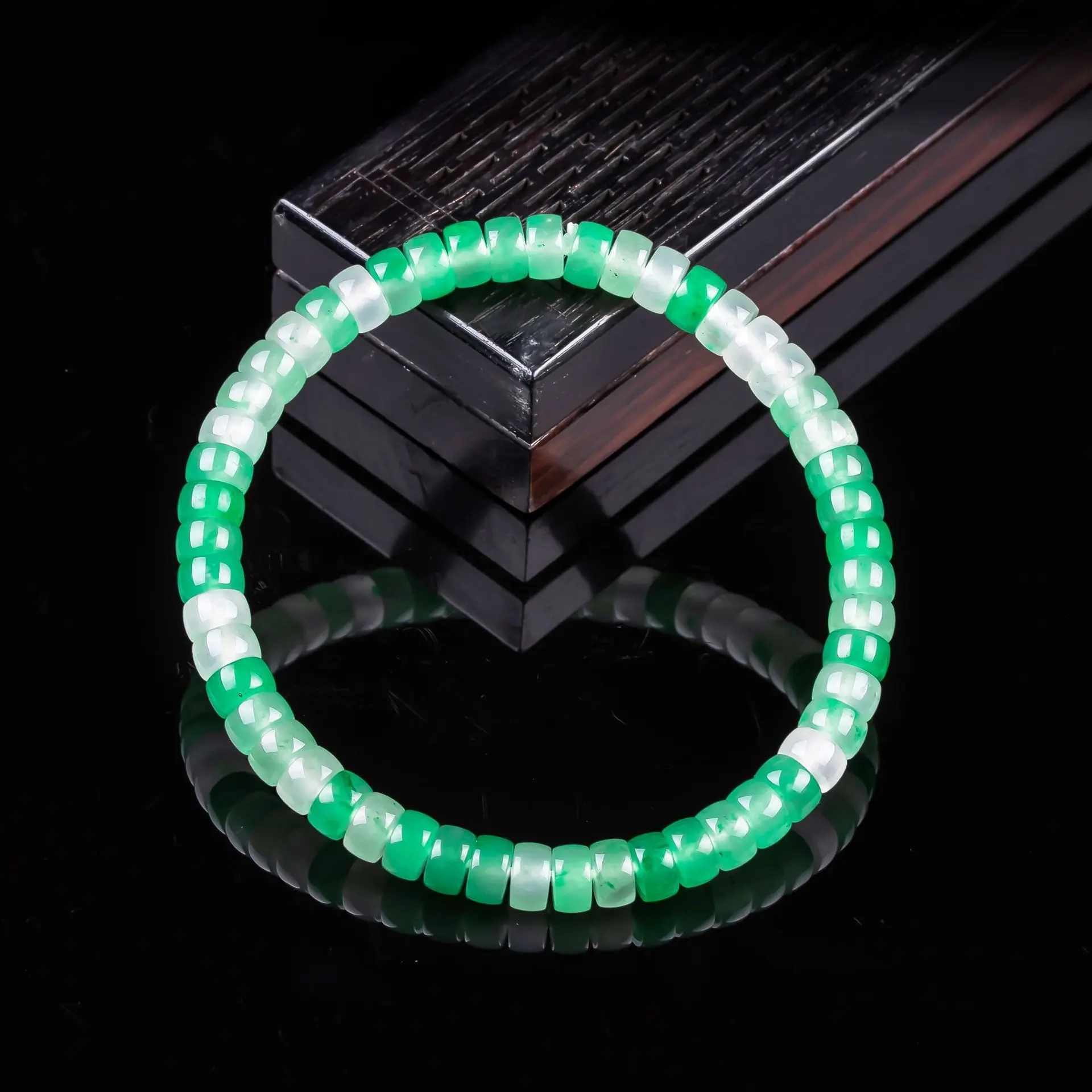 Natural 6mm African Jade Abacus Bead Bracelet Heart Chakra Healing & Prosperity (1) Natural 6mm African Jade Abacus Bead Bracelet Heart Chakra Healing & Prosperity