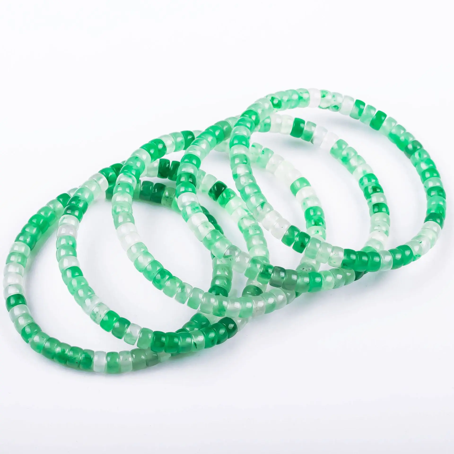 Natural 6mm African Jade Abacus Bead Bracelet Heart Chakra Healing & Prosperity (5) Natural 6mm African Jade Abacus Bead Bracelet Heart Chakra Healing & Prosperity