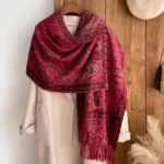 Oversized Bohemian Paisley Meditation Shawl | 200cm Soft Prayer Wrap for Energy Shielding 3 - Buddha Bodhis Oversized Bohemian Paisley Meditation Shawl 200cm Soft Prayer Wrap for Energy Shielding