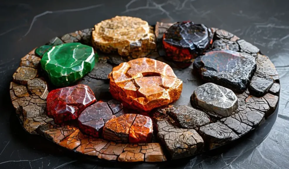 Feng Shui Meaning: How to Balance Energy in Your Life Every Day 4 - Buddha Bodhis The five elements of Feng Shui represented by natural gemstones