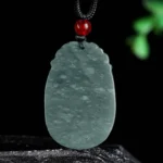 Natural Blue Aura Jadeite 12 Chinese Zodiac Pendant | Personalized Soul Guardian & 2026 Luck 2 - Buddha Bodhis Buddha Bodhis Chinese Zodiac Jade Year of the Horse Luck Rope Necklace Pendant