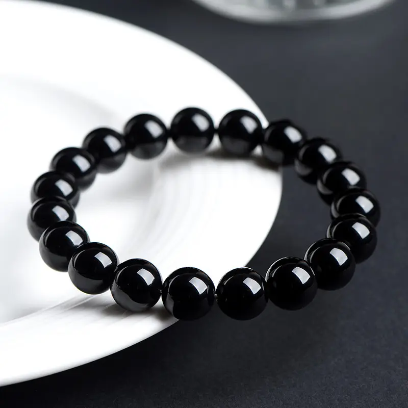 Natural Black, Gold & Silver Sheen Obsidian Bracelet 6mm-18mm Protection & Wealth Beads (5) Natural Black, Gold & Silver Sheen Obsidian Bracelet 6mm-18mm Protection & Wealth Beads