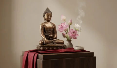bronze-buddha-statue-home-altar-placement
