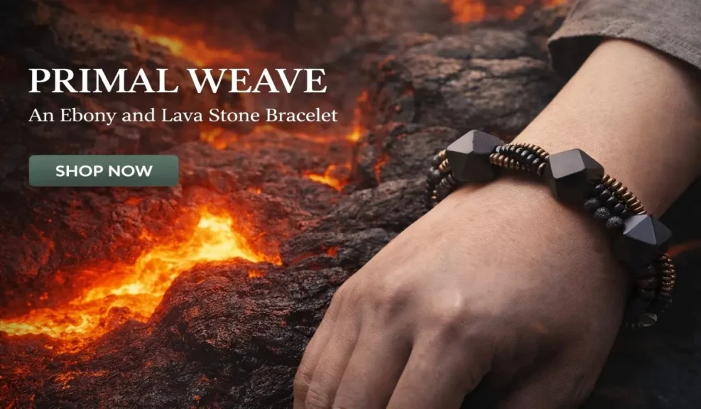 The Healing Benefits of Lava Stone for Grounding and Anxiety Relief 3 - Buddha Bodhis https://www.buddhabodhis.com/product/ebony-and-lava-stone-bracelet/