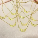 Butterfly Angel Number Necklace - Stainless Steel Gold Amulet for Women - Buddha Bodhis Butterfly Angel Number Necklace - Stainless Steel Gold Amulet for Women