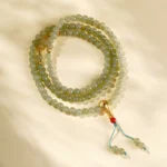 Handcrafted 108 Hetian Jade Mala Bracelet | Natural Southern Red Agate Amulet 4 - Buddha Bodhis Handcrafted 108 Hetian Jade Mala Bracelet Natural Southern Red Agate Amulet