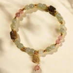 Handcrafted Hetian Jade Bracelet | Calming Eaglewood & Southern Red Agate Amulet 1 - Buddha Bodhis Handcrafted Hetian Jade Bracelet | Calming Eaglewood & Southern Red Agate Amulet