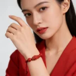 Handcrafted Natural Red Cinnabar "Prosperity on Horseback" Bracelet | 2026 Zodiac Red String Amulet 1 - Buddha Bodhis Handcrafted Natural Red Cinnabar Prosperity on Horseback Bracelet 2026 Zodiac Red String Amulet