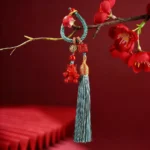 Handcrafted Natural Red Cinnabar "Prosperity on Horseback" Keychain | 2026 Zodiac Wealth Amulet - Buddha Bodhis Handcrafted Natural Red Cinnabar Prosperity on Horseback Keychain 2026 Zodiac Wealth Amulet