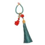 Handcrafted Natural Red Cinnabar "Prosperity on Horseback" Keychain | 2026 Zodiac Wealth Amulet 4 - Buddha Bodhis Handcrafted Natural Red Cinnabar Prosperity on Horseback Keychain 2026 Zodiac Wealth Amulet