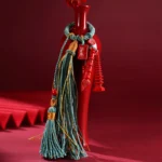 Handcrafted Natural Red Cinnabar Wenchang Pagoda Keychain | Wisdom & Focus Amulet 1 - Buddha Bodhis Handcrafted Natural Red Cinnabar Wenchang Pagoda Keychain Wisdom & Focus Amulet