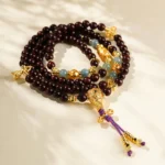 Handcrafted Natural Red Sandalwood & Jadeite Multi-wrap Bracelet 3 - Buddha Bodhis Handcrafted Natural Red Sandalwood & Jadeite Multi-wrap Bracelet - Buddha Bodhis