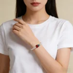 Handcrafted Shell Pearl & Red Agate Bracelet | Vitality & Serenity 1 - Buddha Bodhis Handcrafted Shell Pearl & Red Agate Bracelet Vitality & Serenity