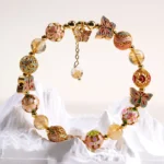 Natural Citrine Butterfly Bracelet - Handcrafted Enamel Meditation Jewelry 3 - Buddha Bodhis Natural Citrine Butterfly Bracelet - Handcrafted Enamel Meditation Jewelry