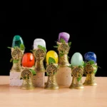 Natural Crystal Tree of Life Bell - Handmade Meditation Altar Decor - Buddha Bodhis Natural Crystal Tree of Life Bell - Handmade Meditation Altar Decor