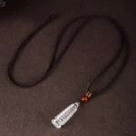 Natural Crystal Wen Chang Pagoda Necklace - Hand-Carved Wisdom Amulet 2 - Buddha Bodhis Natural Crystal Wen Chang Pagoda Necklace - Hand-Carved Wisdom Amulet
